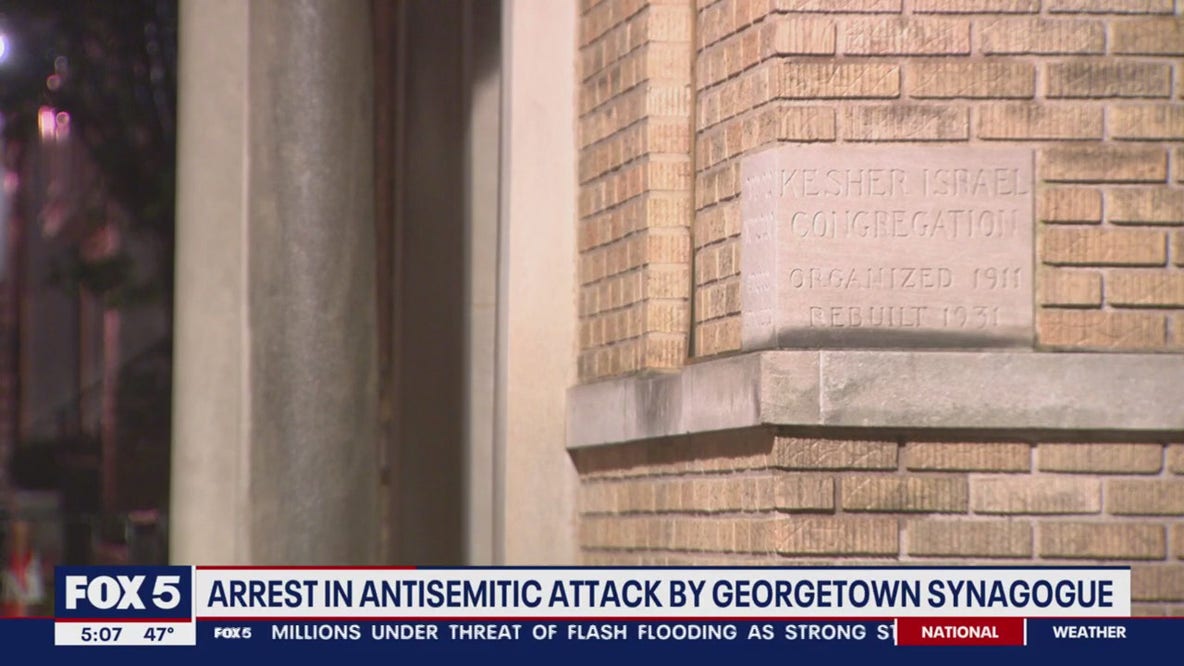 Arrest made in antisemitic attack near Georgetown synagogue